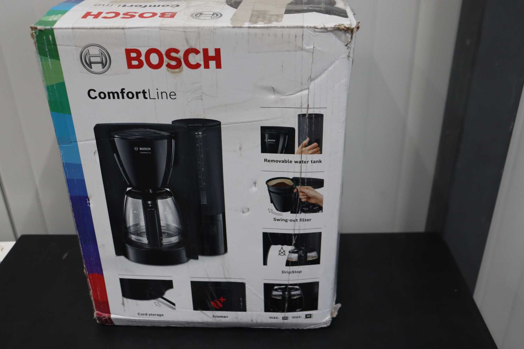 Шварц кафемашина Bosch - TKA6A683 ComfortLine, 1.0 l, черна