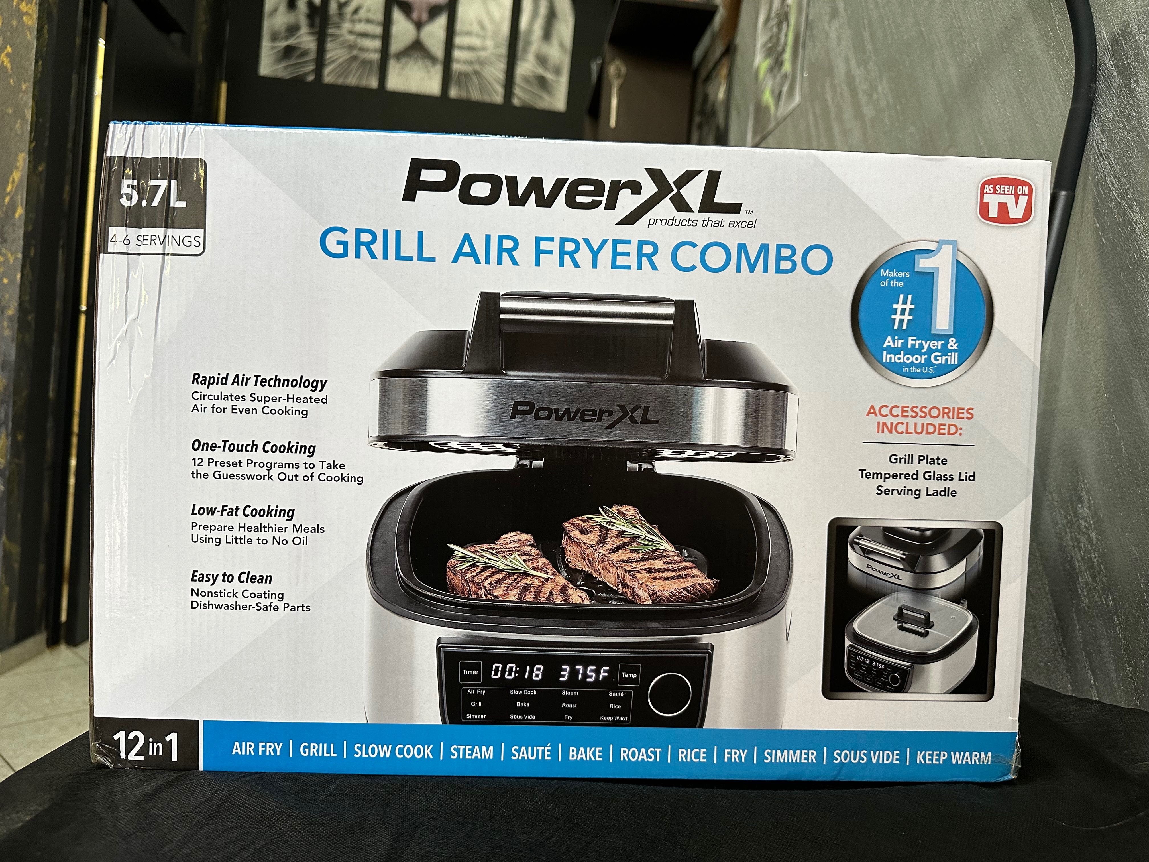 Air fryer grill combo