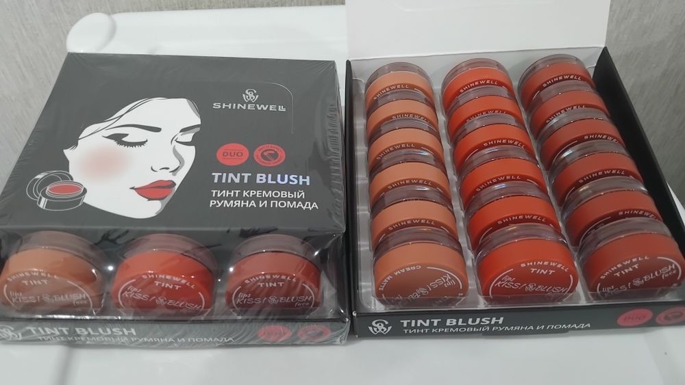 Тинт,румяна,помада 3в 1.