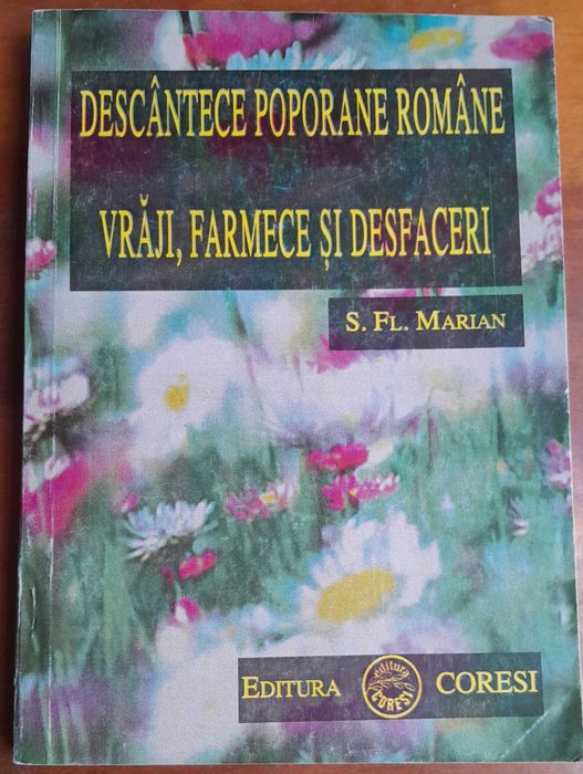 RARA,Carte de VRAJI,Descantece poporane romane,vraji,farmece,desfaceri