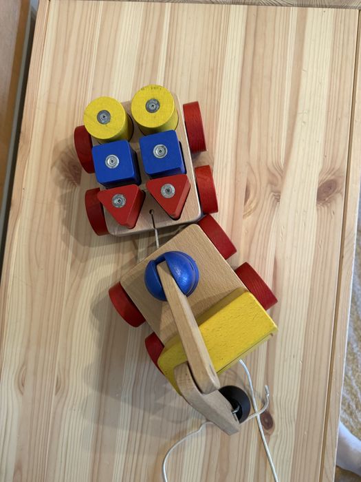 Магнитен кран дървена играчка