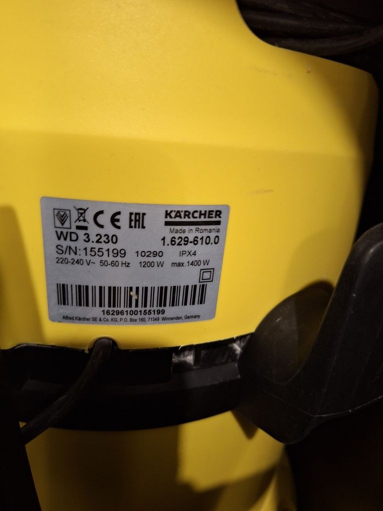 Прахосмукачка KARCHER WD3.230 car kit