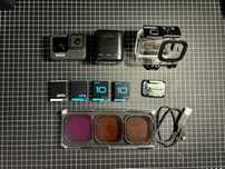 GoPro HERO9 Black + 4 батерии с док, филтри и твърд калъф