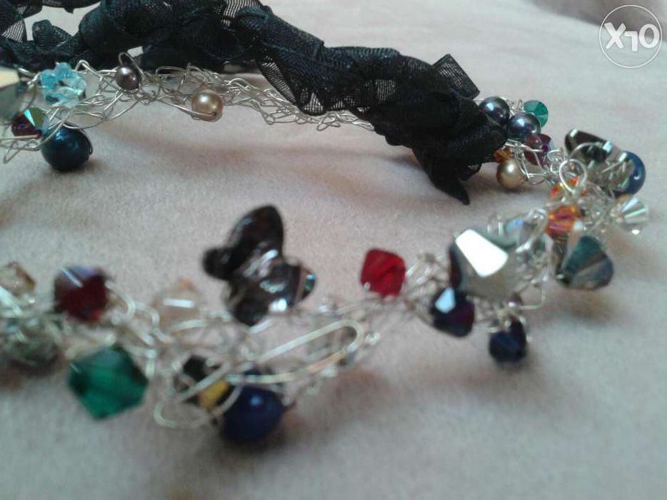 Colier multicolor ocazie argint 925 Swarovski