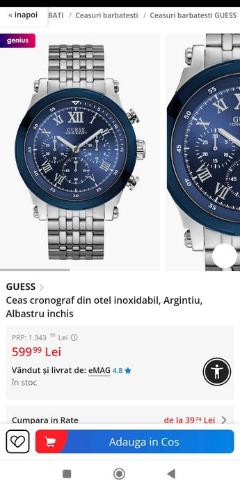 Ceas mana bărbătesc Guess