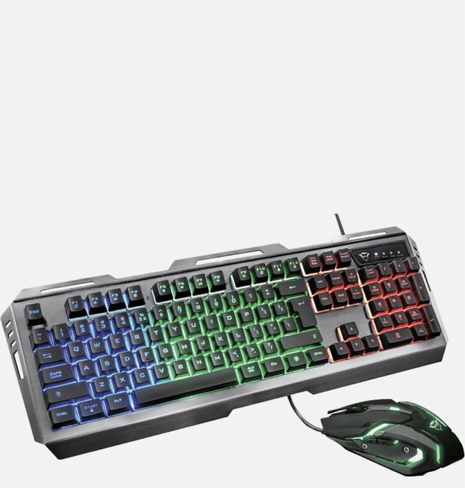 Tastatură Metal  + Mouse pentru jocuri TRUST GXT845 Tural
