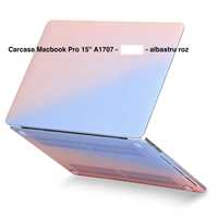 Carcasa Protectie Macbook Pro 15" A1990 A1707 albastru roz deschis