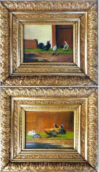 Две картини от XIX в. на германския художник Херман Кох ( 1856-1939 )