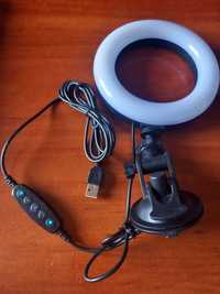 LED Ринг Лампа, захранване с USB, 26см