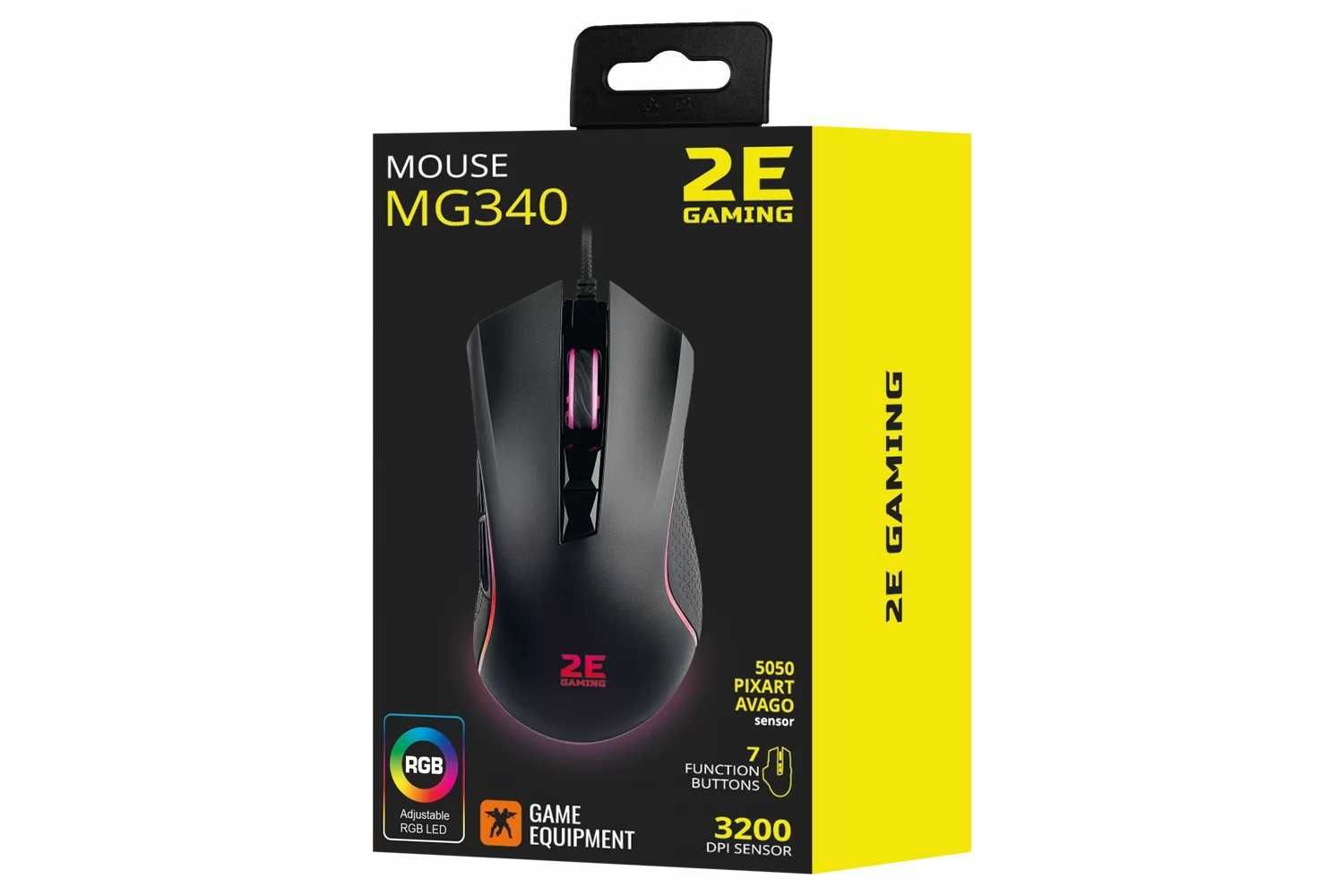 Мышь игровая 2E Gaming MG340 RGB USB Black