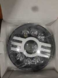 Far cu LED de 7 inchi pentru Off Road Hi/Low H4 Halo Angle Eyes DRL