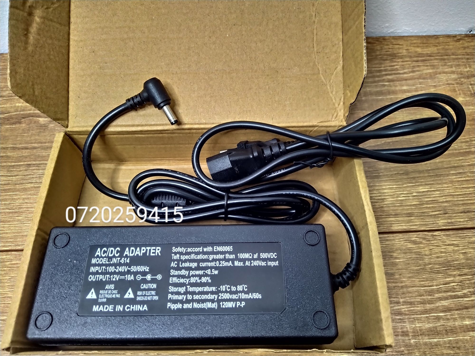 Alimentator 12V 10A - Include Cablu Alimentare 100-240V