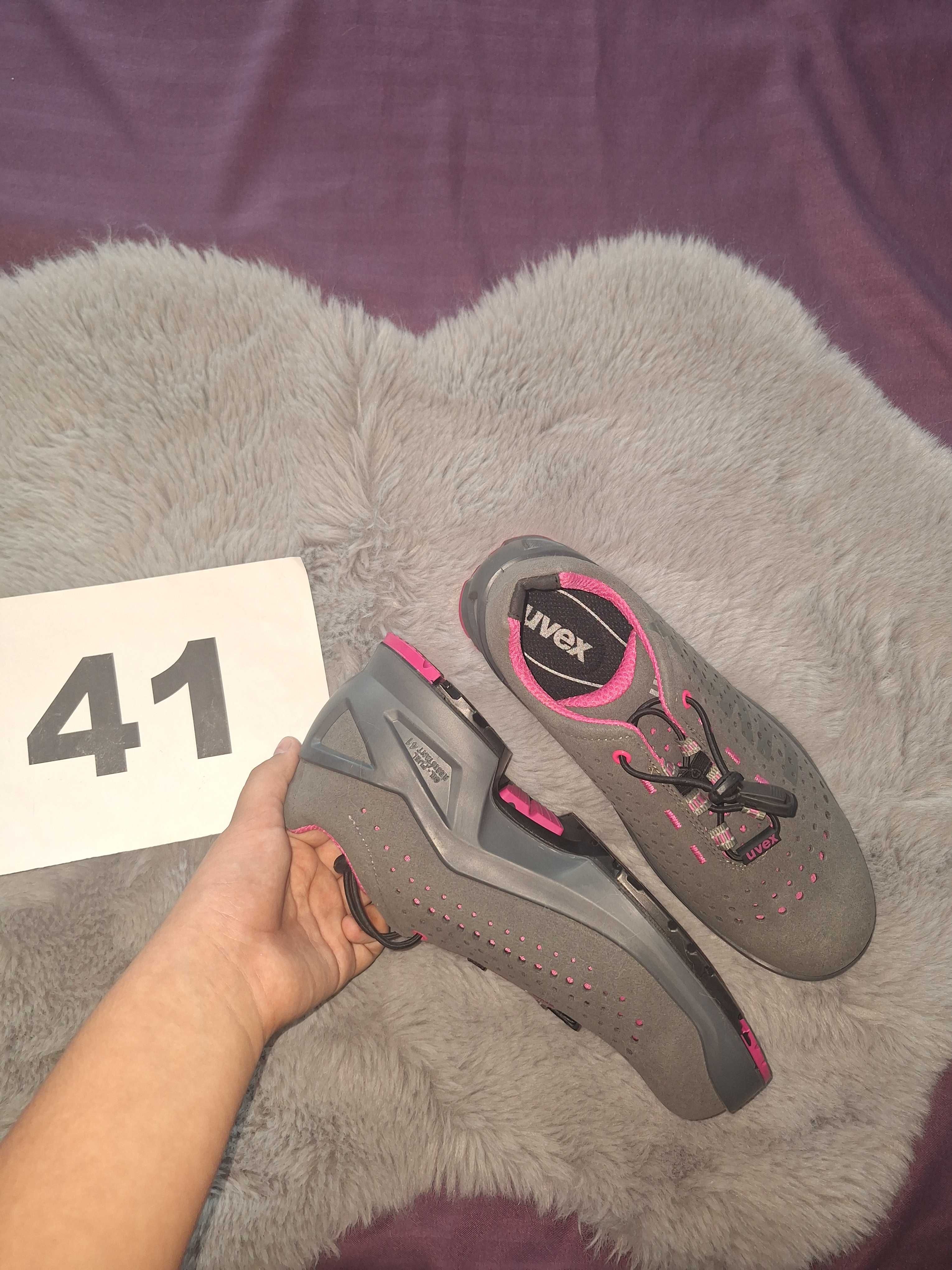 pantofi uvex 41 gri/roz noi