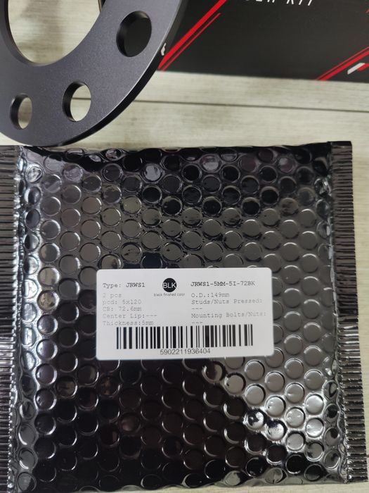 Distantieri 0.5cm/5mm BMW 5x120 distantiere negre Japan Racing