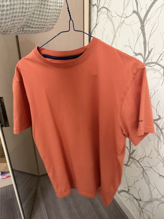 Футболка оранжевая х/б