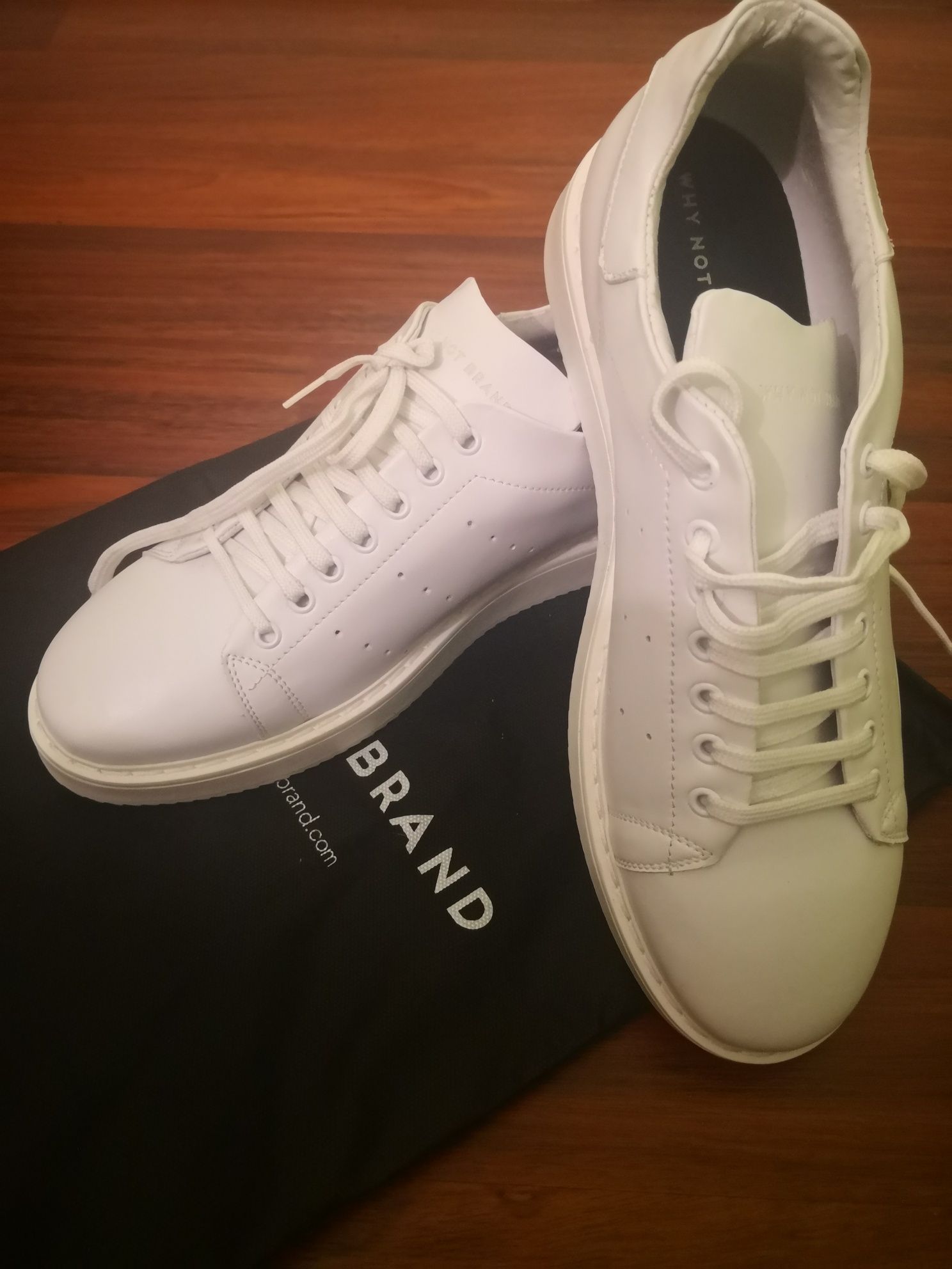 Sneakers Pantofi sport Why not brand piele albi Italia 44
