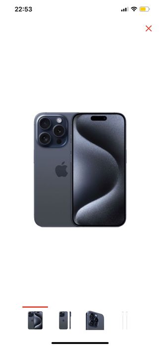 iPhone pro max 15 512 с Америки blue синий перламутр