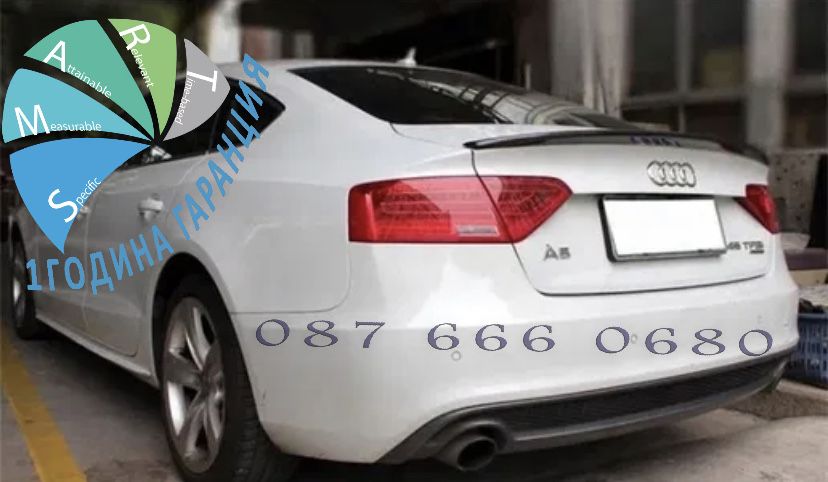 Audi A5 S5 RS5 B8 лип спойлер багажник lip spoiler abt ауди а5 с5 б8