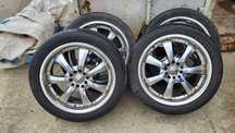 Vând roti Opel Astra 17" cauciucuri vară 225 45 17 Debica