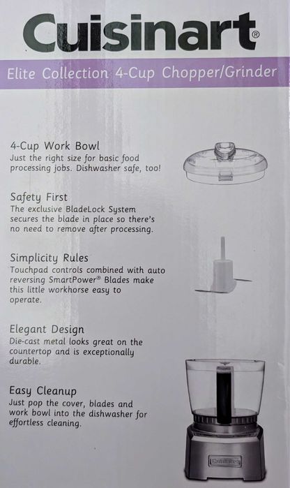 Cuisinart CH-4DC Elite Collection – Mini tocător / râșniță