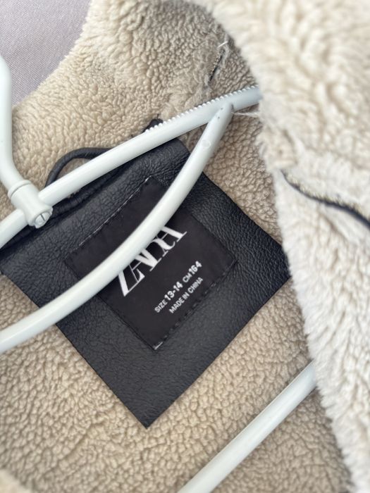 Зимно кожено яке zara