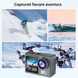 Camera video actiune, Ausek AT-M40R, wifi, portabila, pentru aventura