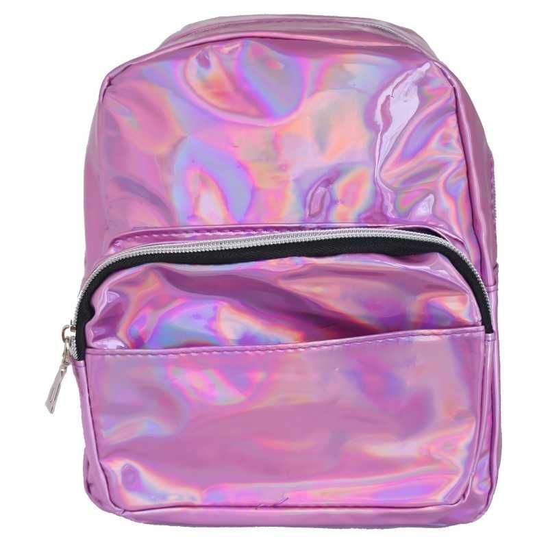 Rucsac Holographic, Casual Scoala, pt. Fete, Roz +PENAR