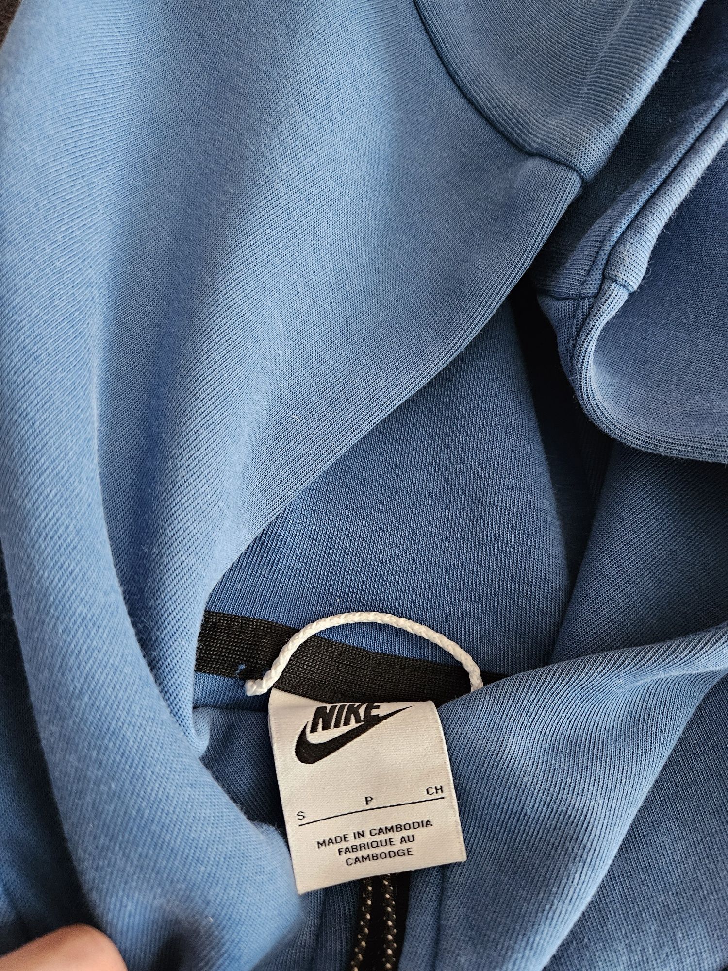 Nike tech fleece blue and white