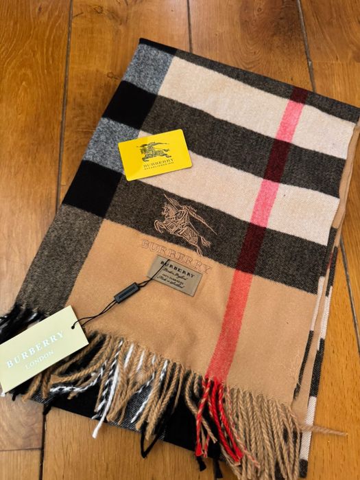 Шал бърбери 100% кашмир унисекс