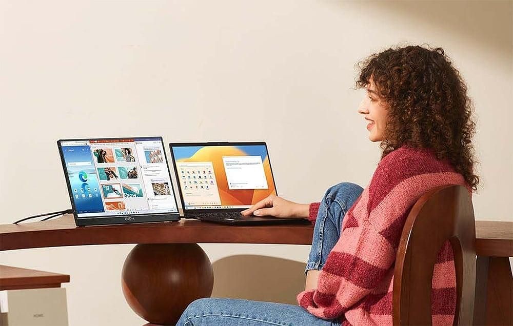 Преносим монитор arzopa a3c pro 13,3" с full hd ips дисплей