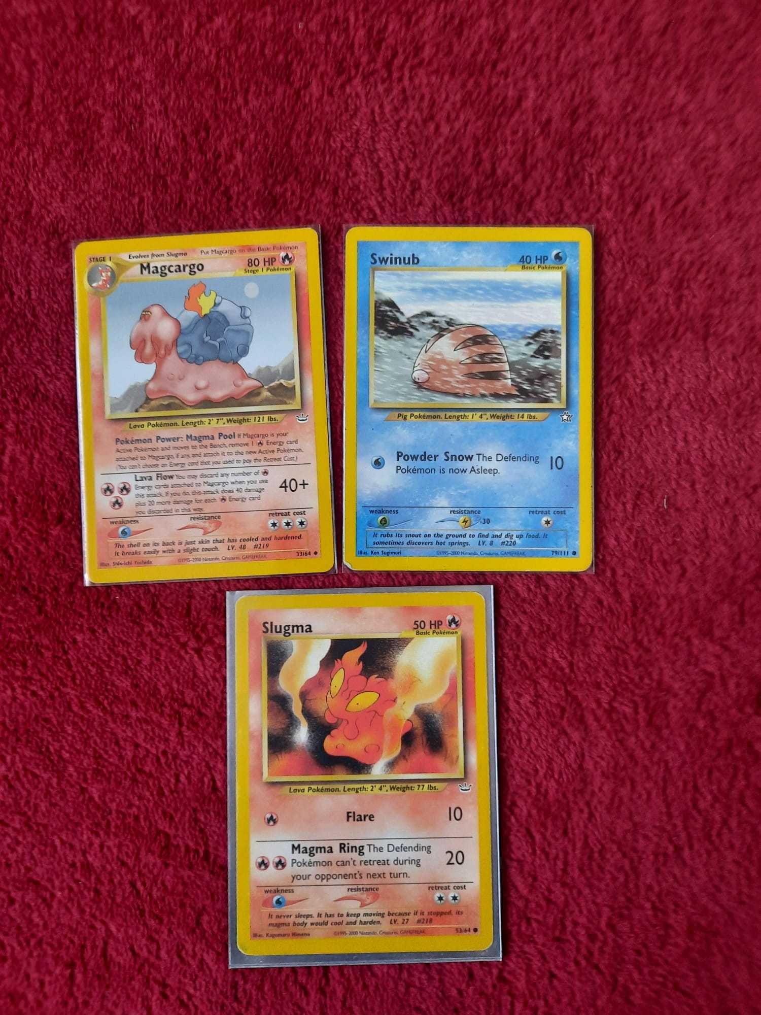 Carti Pokemon 1999-2000 Vintage din diferite seturi - Pikachu