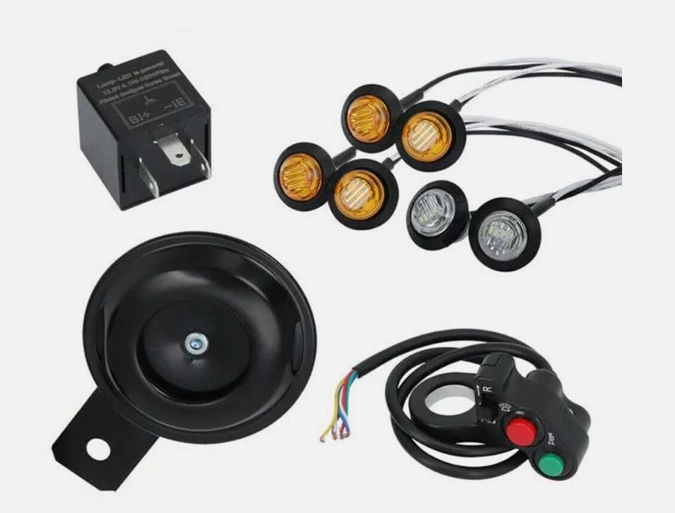 НОВИ LED Мигачи Клаксон Реле Конзола за АТВ УТВ