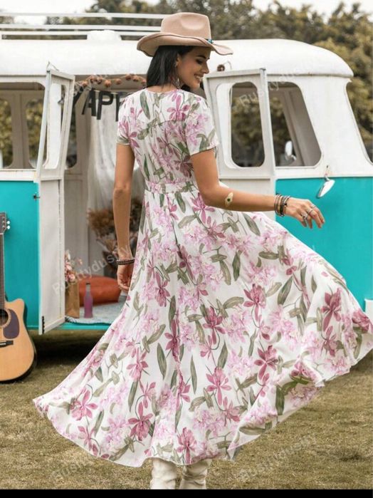 Rochie de vara marimea S 100%vascoza