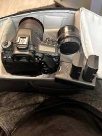Canon eos 80d+ obiectiv 18-135+ obiectiv 50mm
