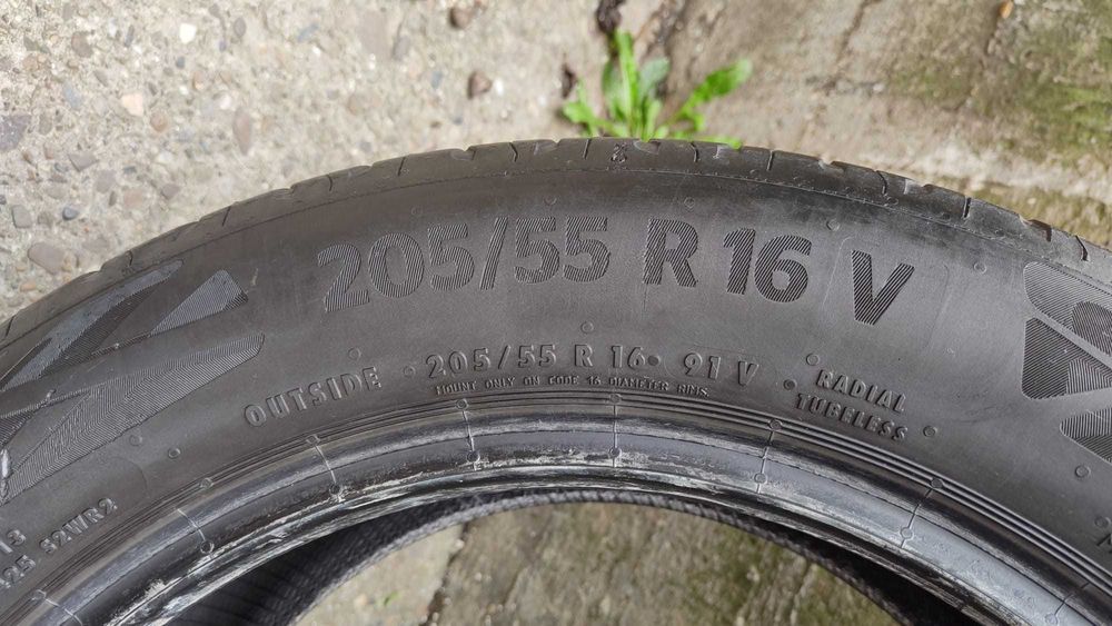 set 4 anvelope de vara continental 205/55/R16  pret..550 lei setul