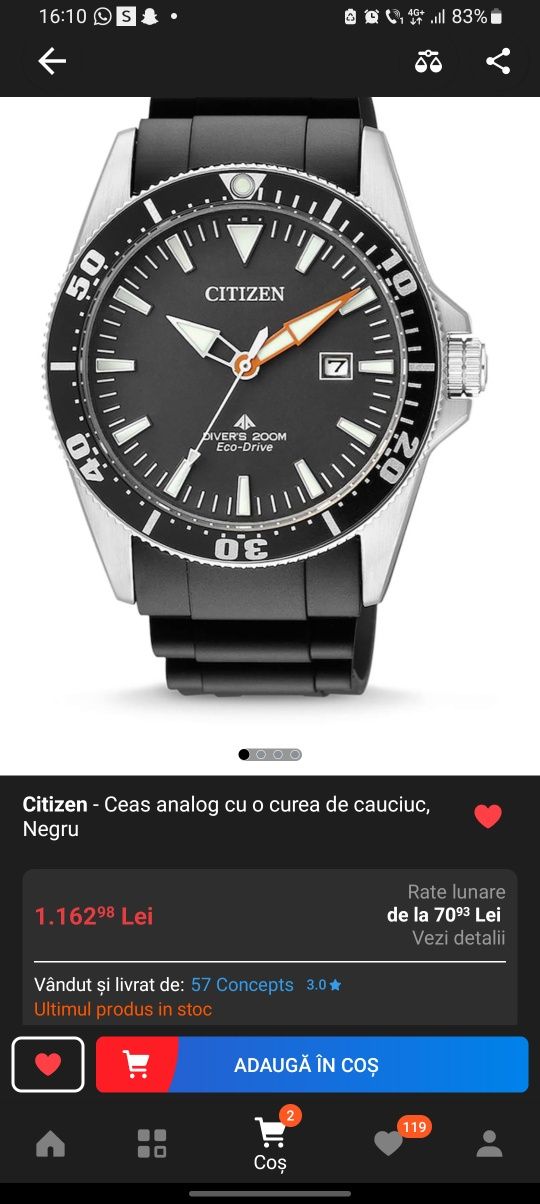 Ceas Citizen nou