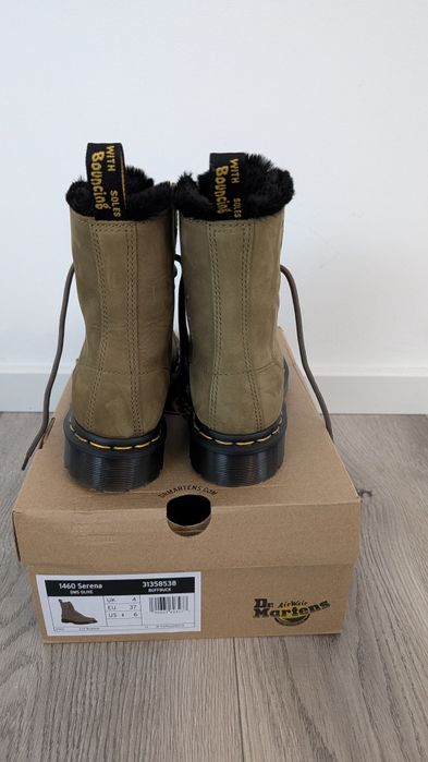 Dr Martens 1460 Serena DMS Olive Buffbuck 37