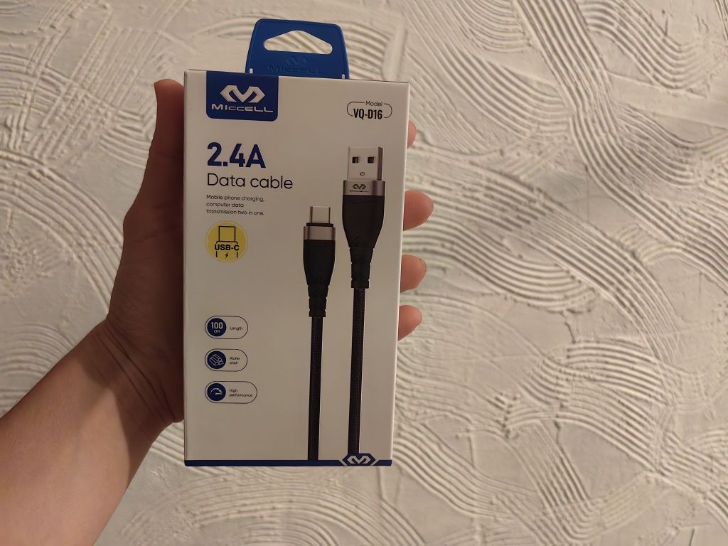 Кабель USB Type-C  2.4A хорошего качества