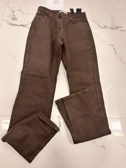 Zara Хит кафеви дънки