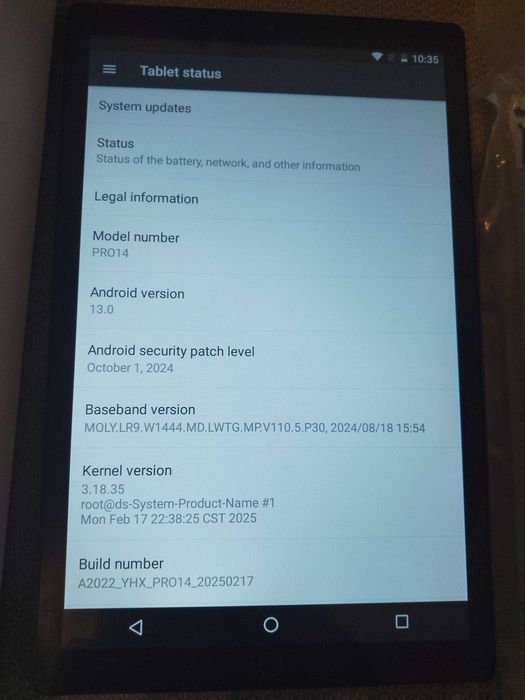 2025 5G Tablet Android 13 , 2/16 RAM 1 TB Rom