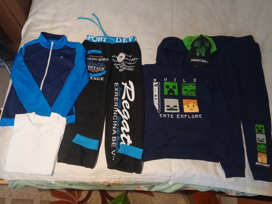 Lot treninguri băieți 12/13 ani impecabile Minecraft