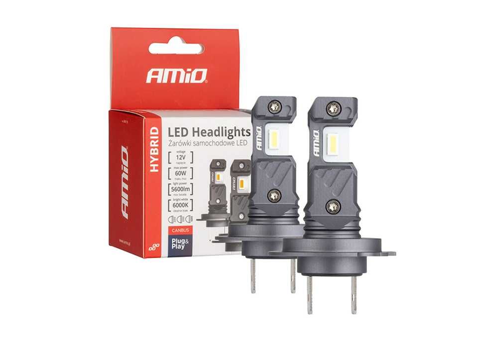 Крушки AMIO HYBRID LED H7/H18, Canbus 60W,  6000K