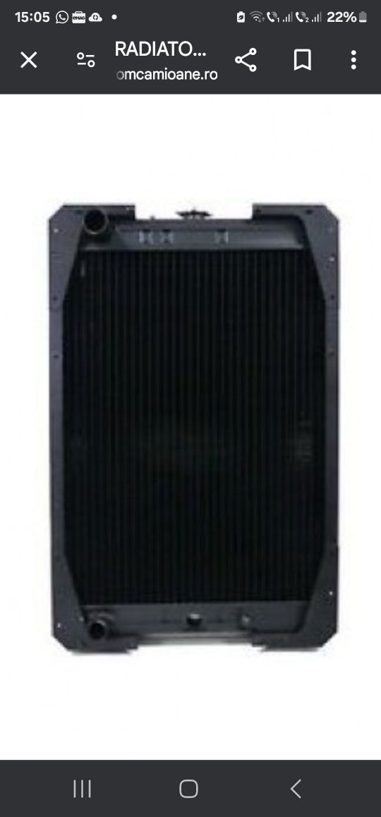 Radiator tractor fiat f 130 preț 2790 lei cu tva din cupru nou pe pe b