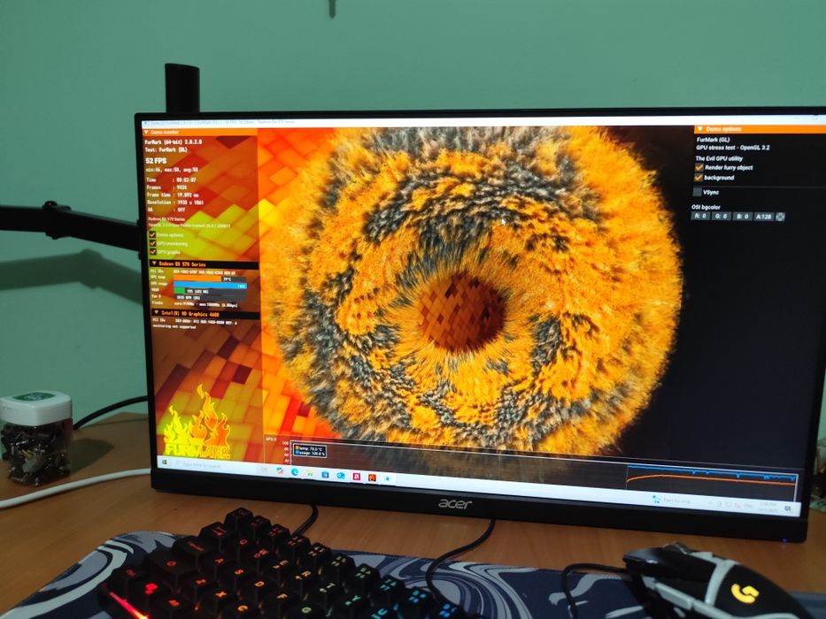 Vând rx 570 4gb impecabil de un ventilator