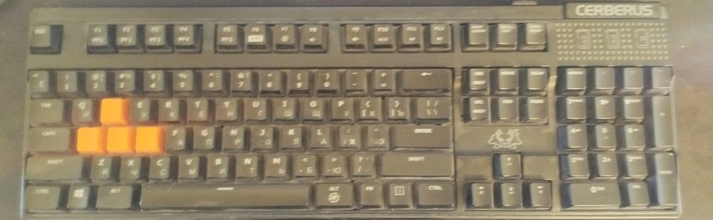 Продам клавиатуру asus Cerberus mech rgb
