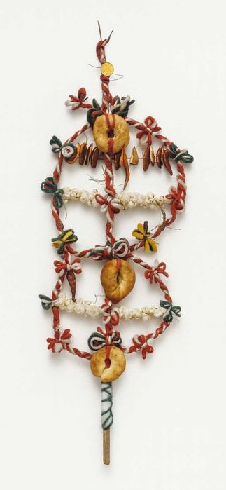 Традиционна българска сурвачка от дрян • Ръчна изработка • 60–70 см