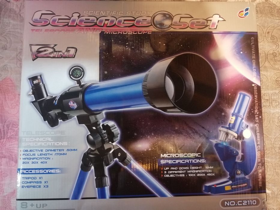 Детска играчка, телескоп, микроскоп