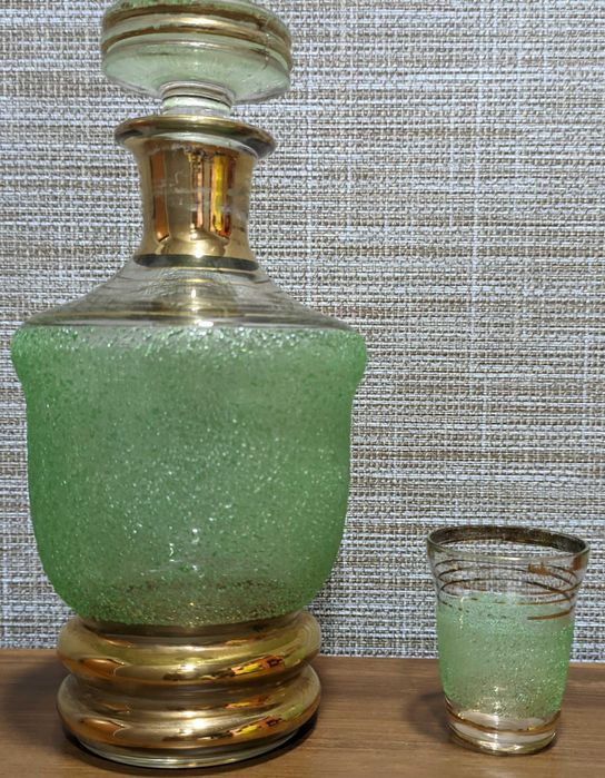 Графин Советский Чешский и 1 рюмка