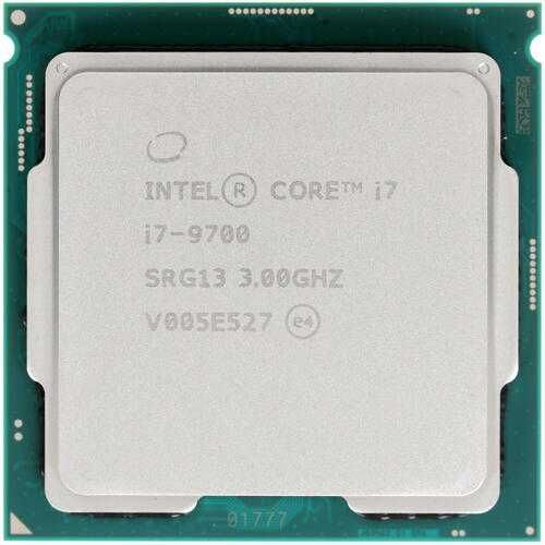 CPU Intel Core i7 9700 3,0GHz (4,7GHz)