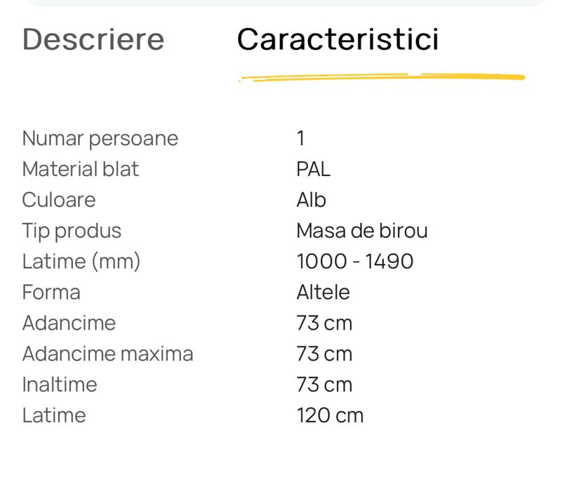 Birou Ikea de colt